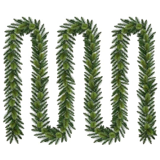 Puleo 100ft. Unlit Green Spruce Artificial Garland